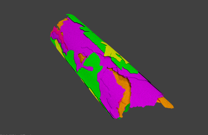 Michael Johnson's 3D scan of a Dead Sea Scroll fragment