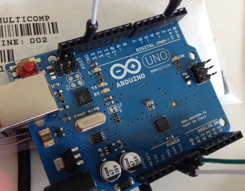 image of an arduino board