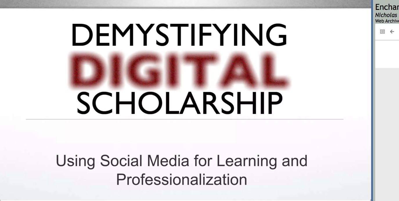 Demystifying Digital Scholarship Banner