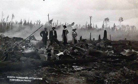 Photograph of South Porcupine after the 1911 fire