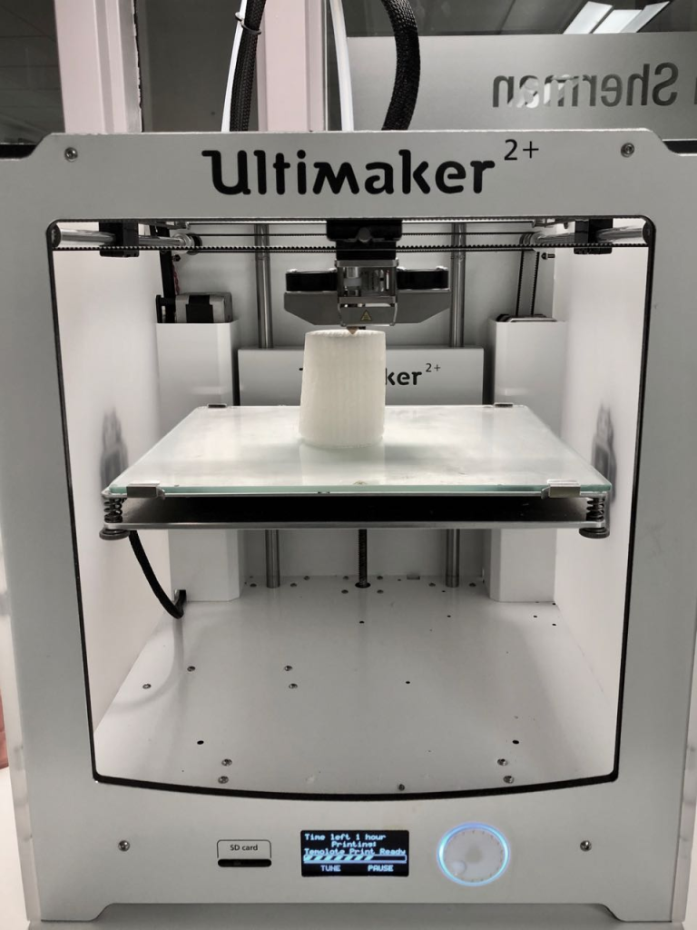 3D printer labeled "Ultimaker"
