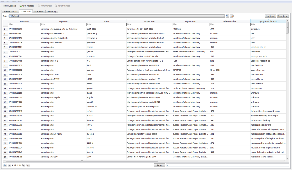 Screenshot of Eaton's text database